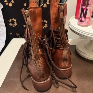 Leather boots